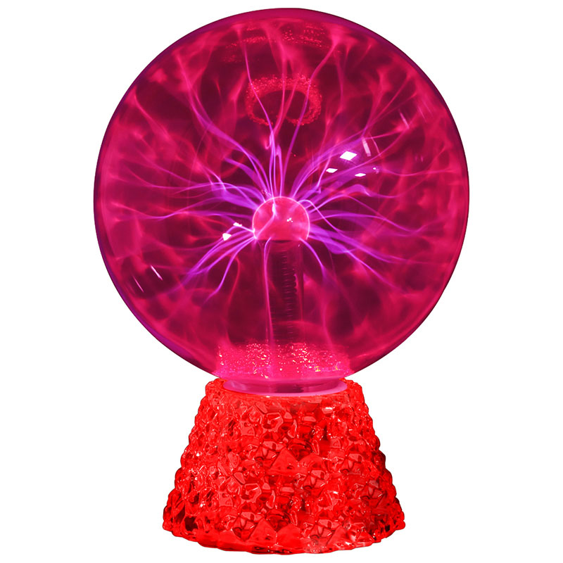 VIII Inch Red Lux ​​Plasma Ball cum Transparens Base