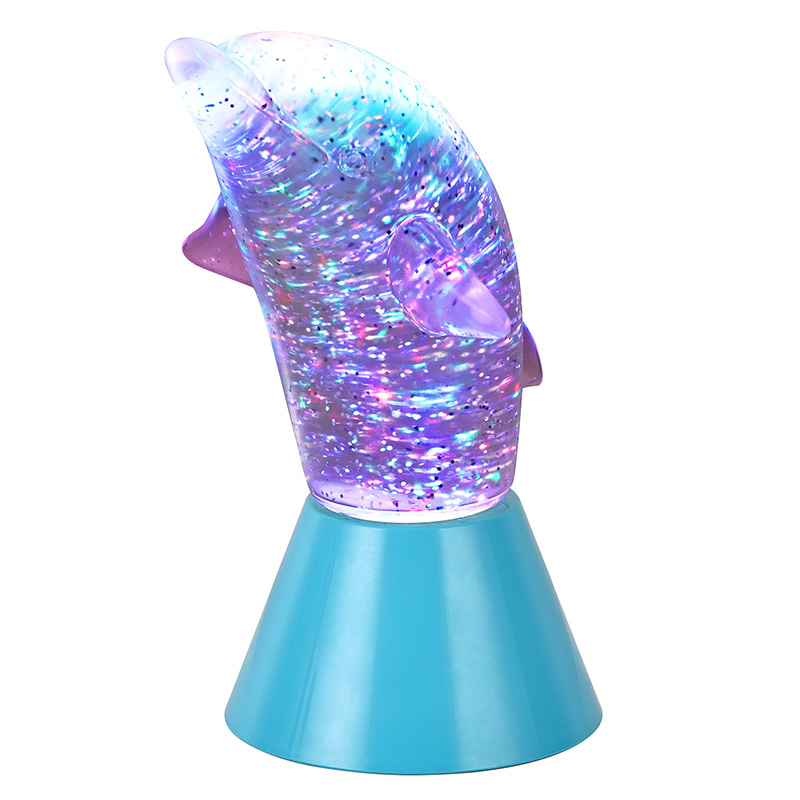 Delphinus Kid Gift Glitter RGB Nigh Light