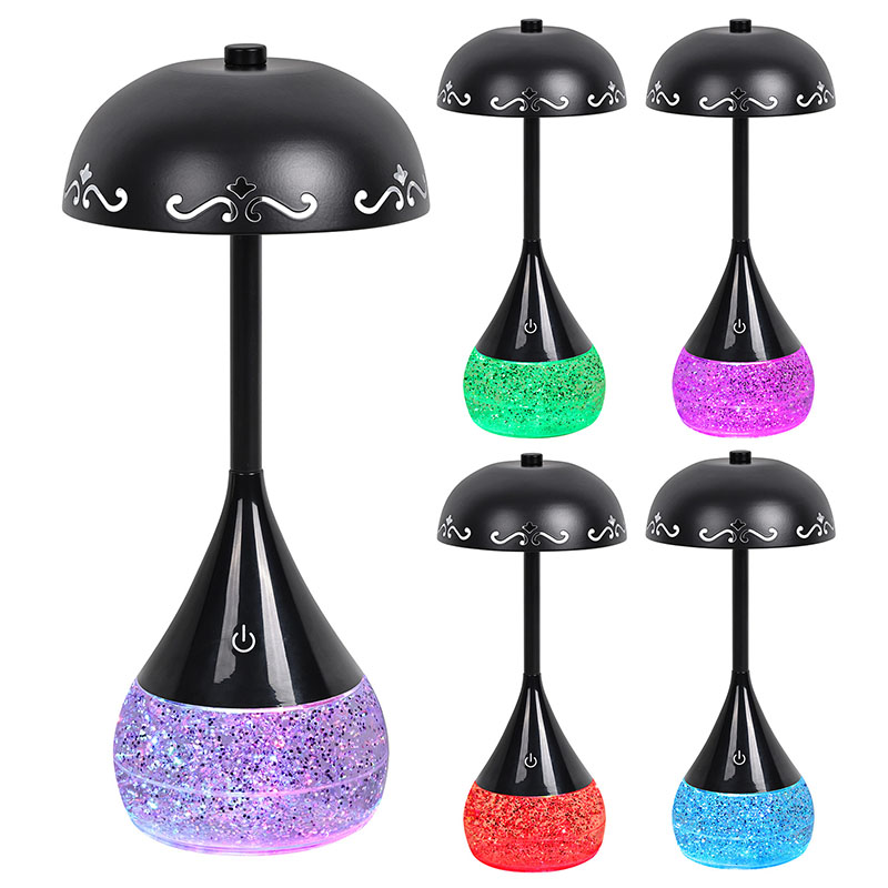 Liquid basis ducitur desk lucerna cum flos umbrella figura