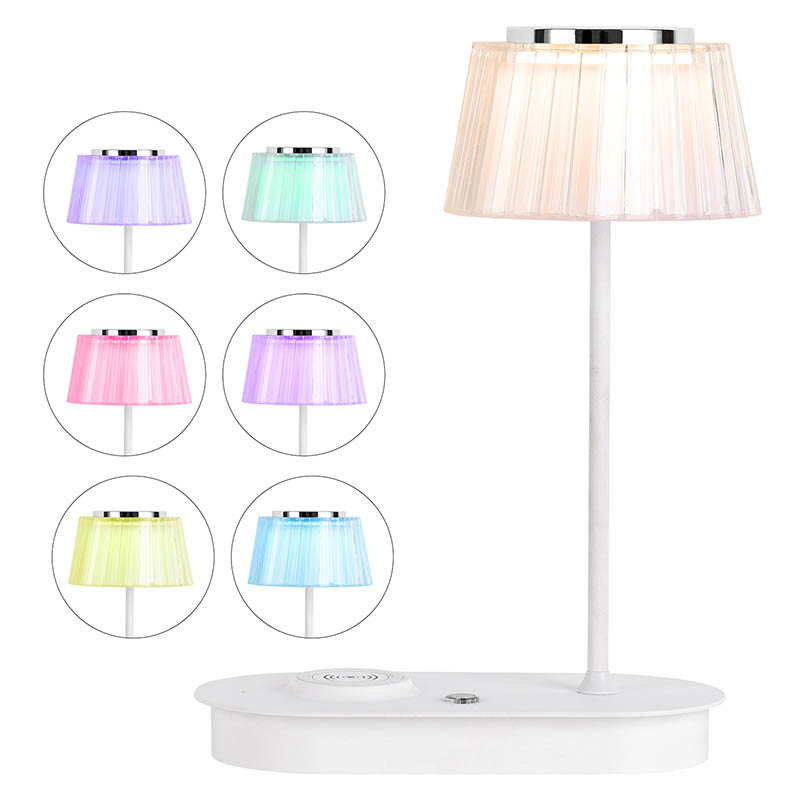 RGB lux ducti desk lucerna cum wireless patina