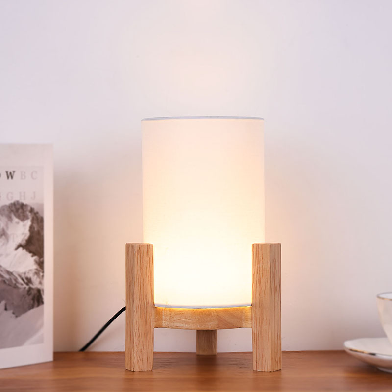 Tripode Table Lamp with Fabric Shade